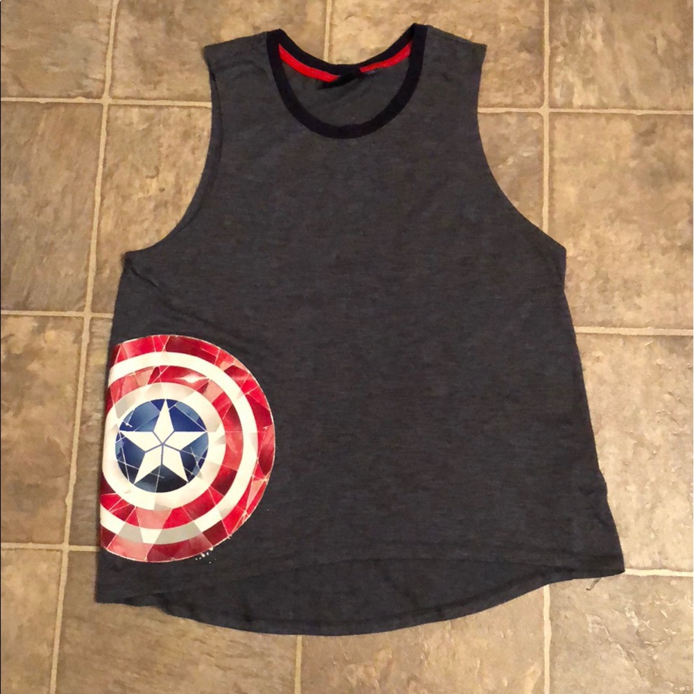 Her universe captain America muscle shirt